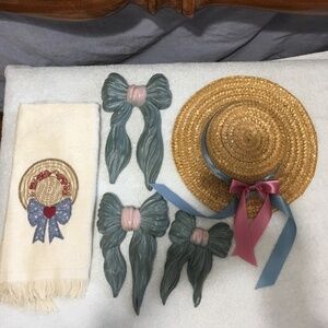 5 pc hats & bows bundle /Home Interiors? (the bows only)